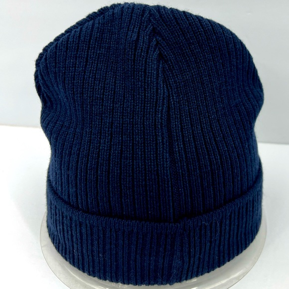 LEVI’S, WARM & COMFORTABLE BEANIE, LINED WITH FLEECE, UNISEX,ONE SIZE, NAVY BLUE - Picture 3 of 15